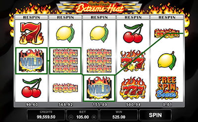 Retro Reels: Extreme Heat სლოტის რე-სპინები